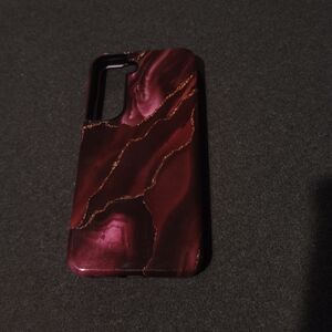 Elegant Burgundy and Gold Phone Case